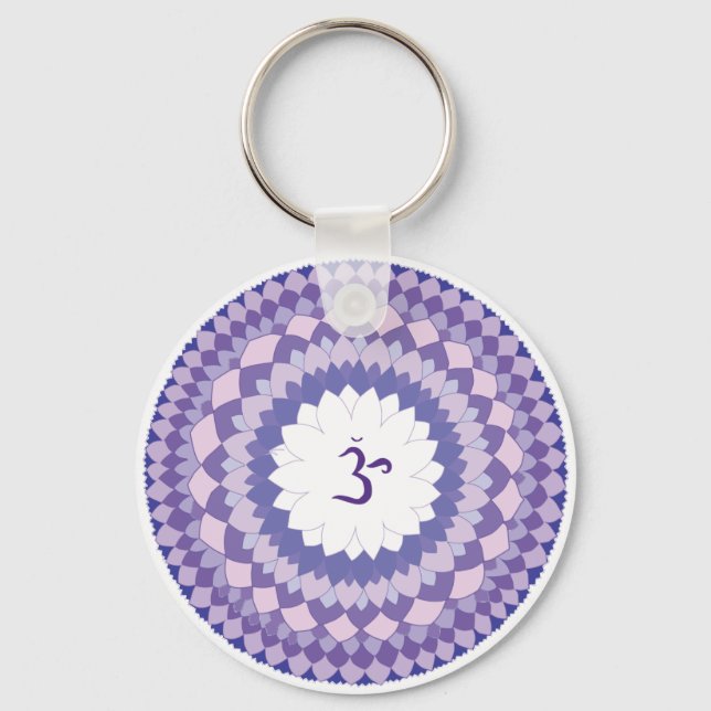 Sahasrara chakra mandala keychain (Front)