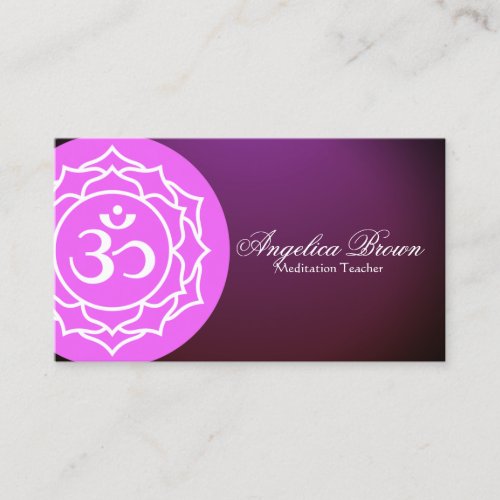 Sahasrara Crown Chakra Business Card