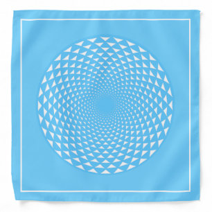 Sahasrara crown chakra mandala on turquoise bandana