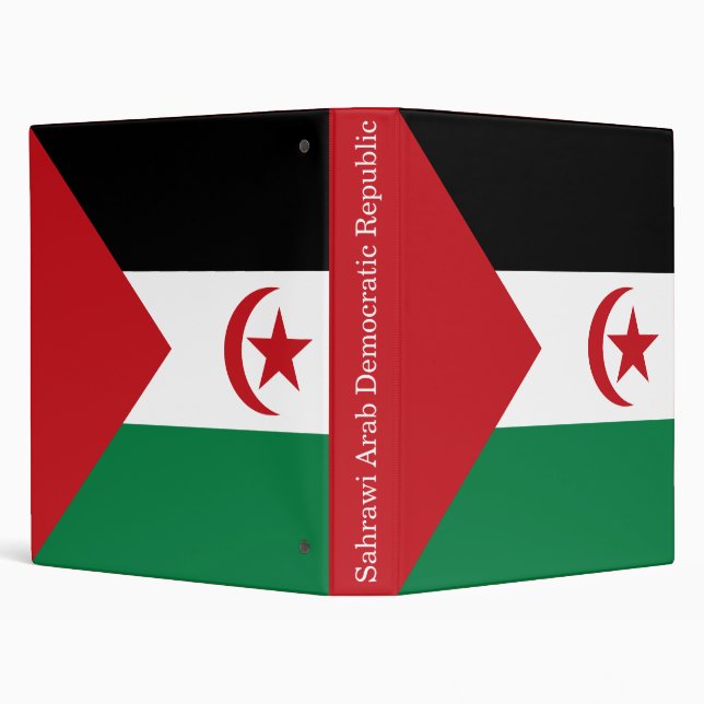 Sahrawi Arab Democratic Republic Flag 3 Ring Binder (Background)