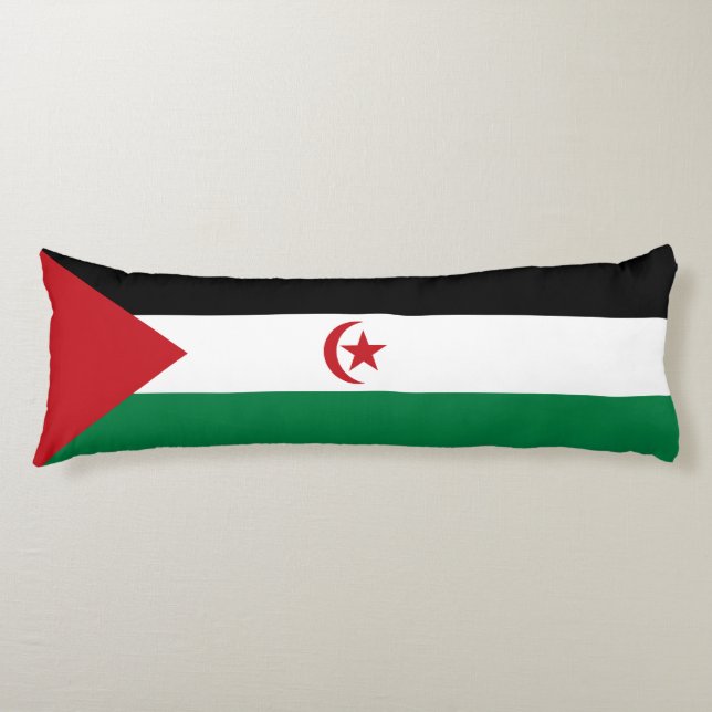 Sahrawi Arab Democratic Republic Flag Body Pillow (Front)