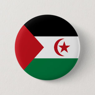 Sahrawi Arab Democratic Republic Flag Button
