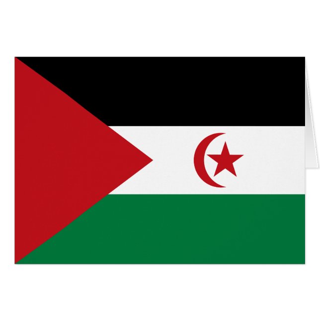 Sahrawi Arab Democratic Republic Flag Cards (Front Horizontal)