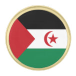 Sahrawi Arab Democratic Republic Flag Gold Finish Lapel Pin