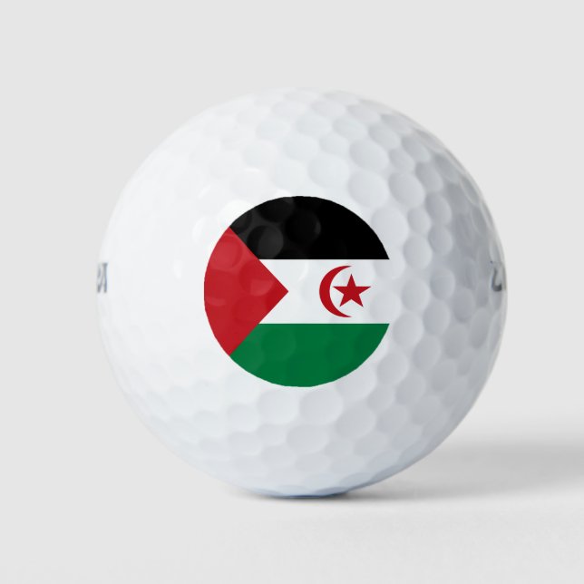 Sahrawi Arab Democratic Republic Flag Golf Balls (Front)