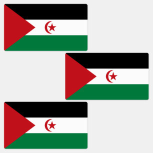 Sahrawi Arab Democratic Republic Flag Labels