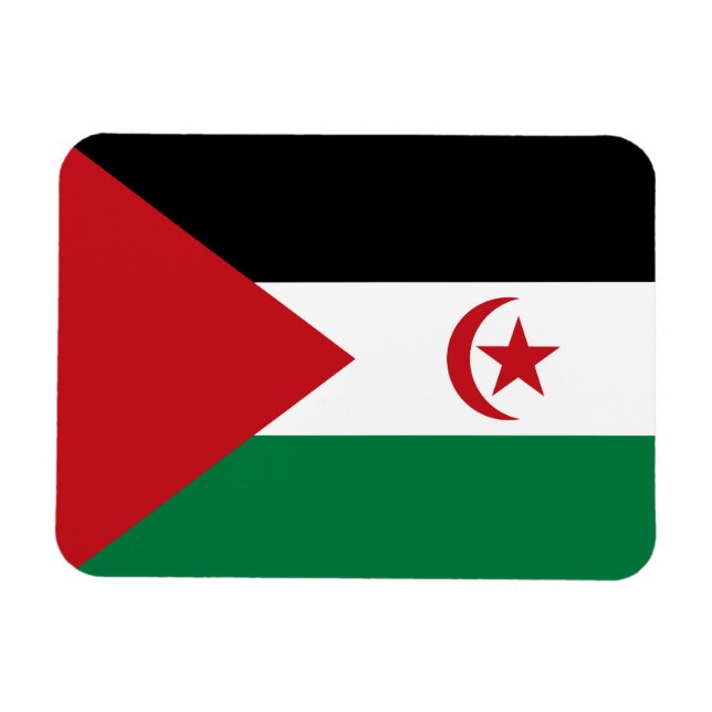 Sahrawi Arab Democratic Republic Flag Magnet (Horizontal)
