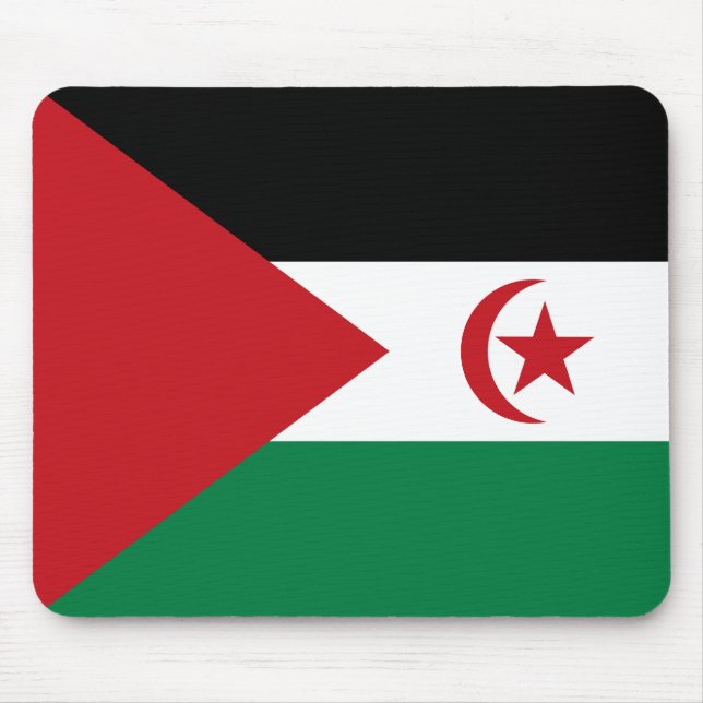 Sahrawi Arab Democratic Republic Flag Mouse Pad (Front)