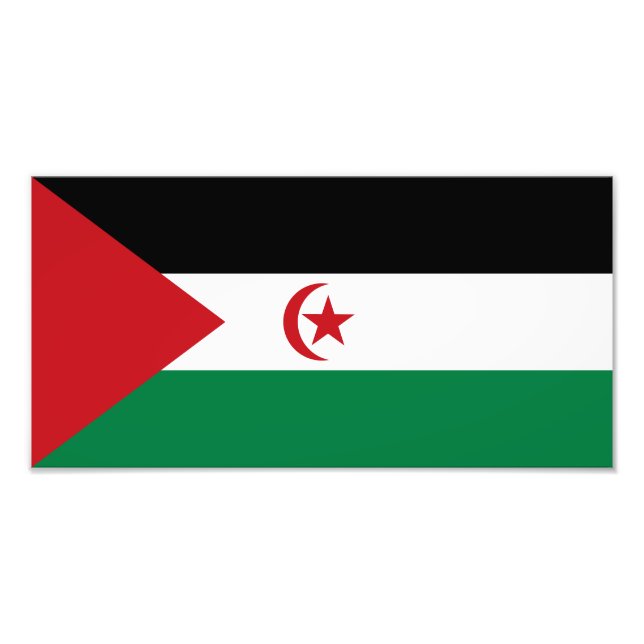 Sahrawi Arab Democratic Republic Flag Photo Print (Front)