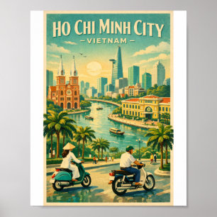 Sai gon vietnam travel 2026 poster