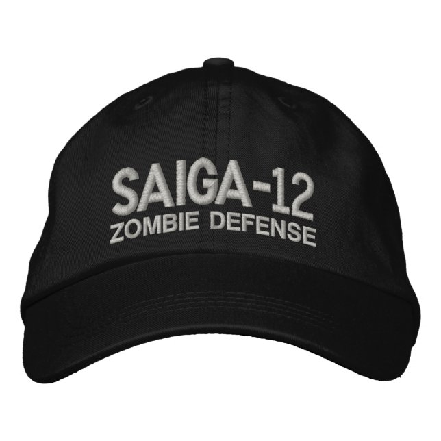Saiga 12 - Zombie Defense Embroidered Baseball Hat (Front)