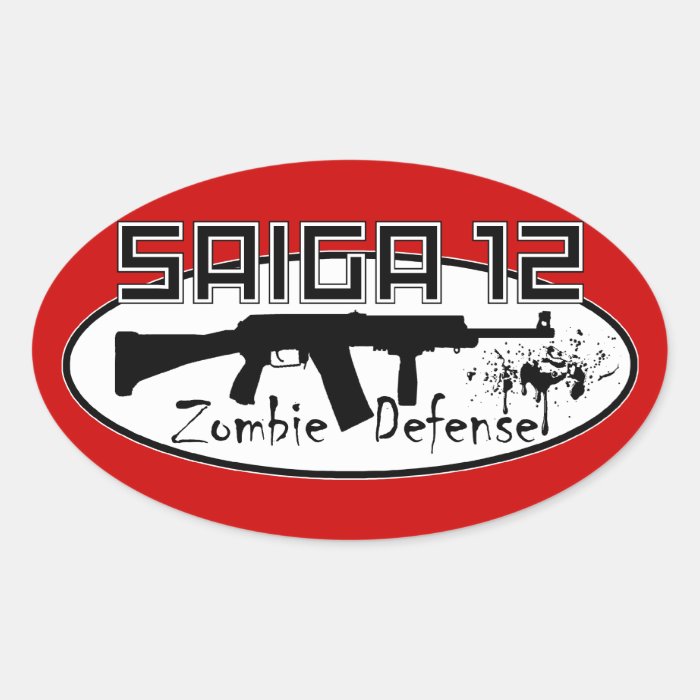 Saiga 12   Zombie Defense Sticker