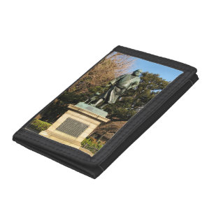 Saigo Takamori (The Last Samurai) & Dog Statue Trifold Wallet