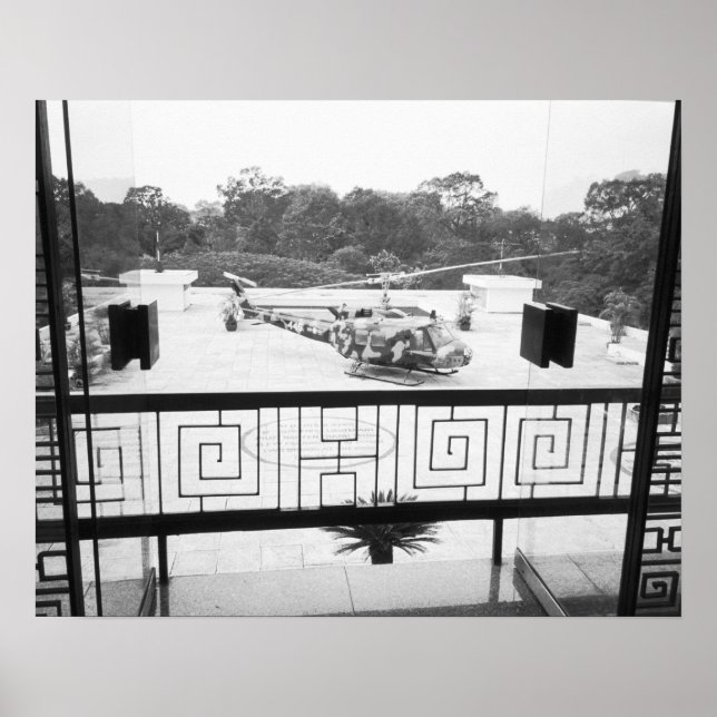 Saigon HCMC Vietnam, Huey Helicopter Poster (Front)