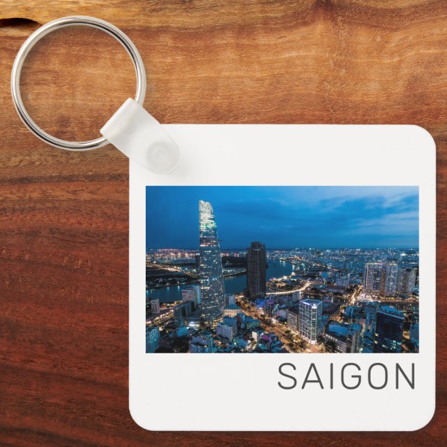Saigon (Ho Chi Minh City) HCMC Vietnam Holiday Keychain (Front)