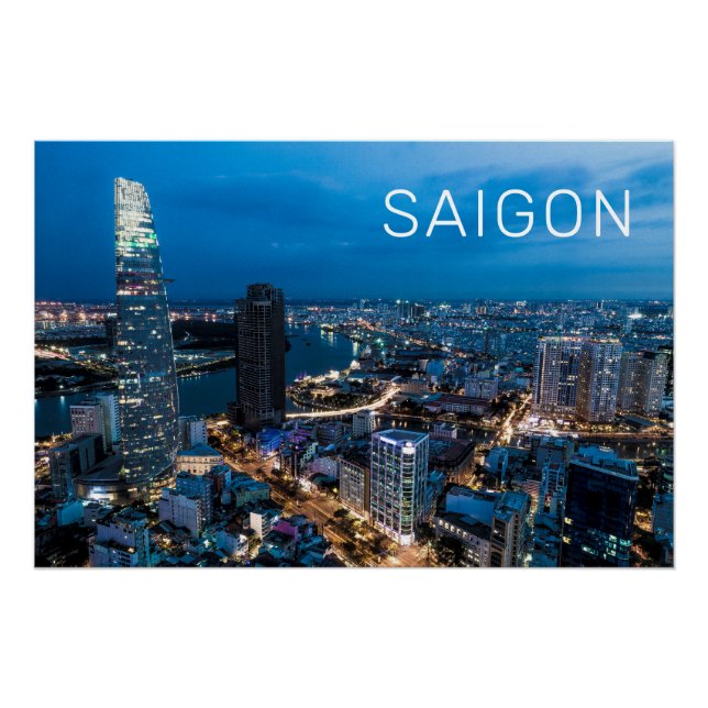 Saigon (Ho Chi Minh City) HCMC Vietnam Holiday Poster (Front)
