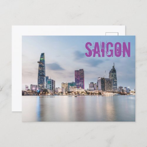 Saigon Ho Chi Minh City HCMC Vietnam souvenir Holiday Postcard