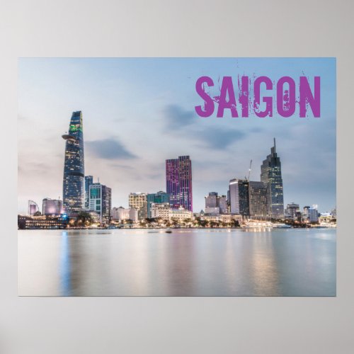 Saigon Ho Chi Minh City HCMC Vietnam souvenir Poster