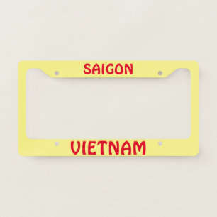 Saigon Vietnam Customizable License Plate Frame