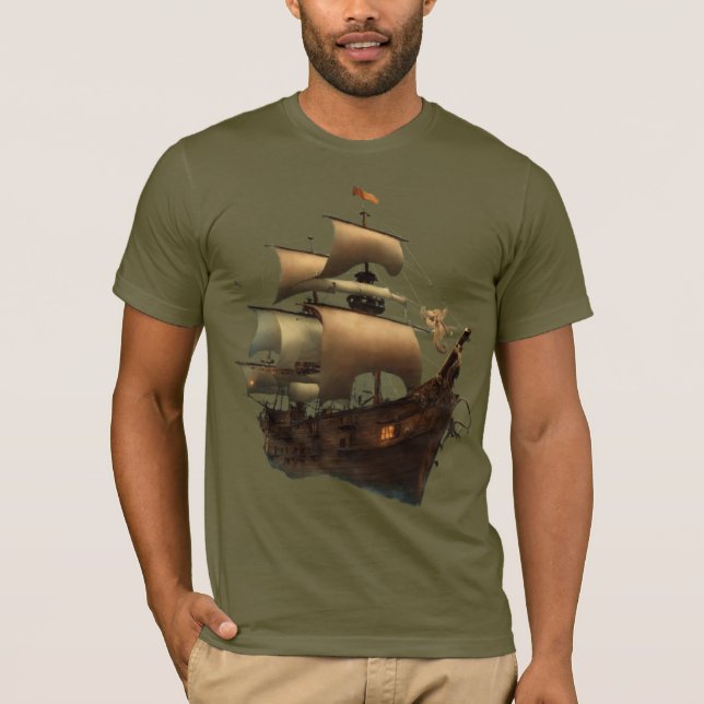 Sail and Anchor T-Shirt – Navigating Life's Journe (Front)