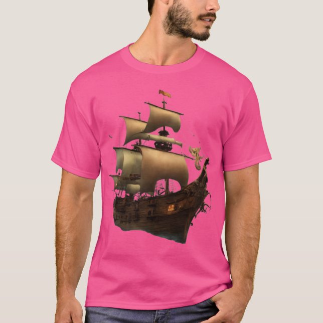 Sail and Anchor T-Shirt – Navigating Life's Journe (Front)
