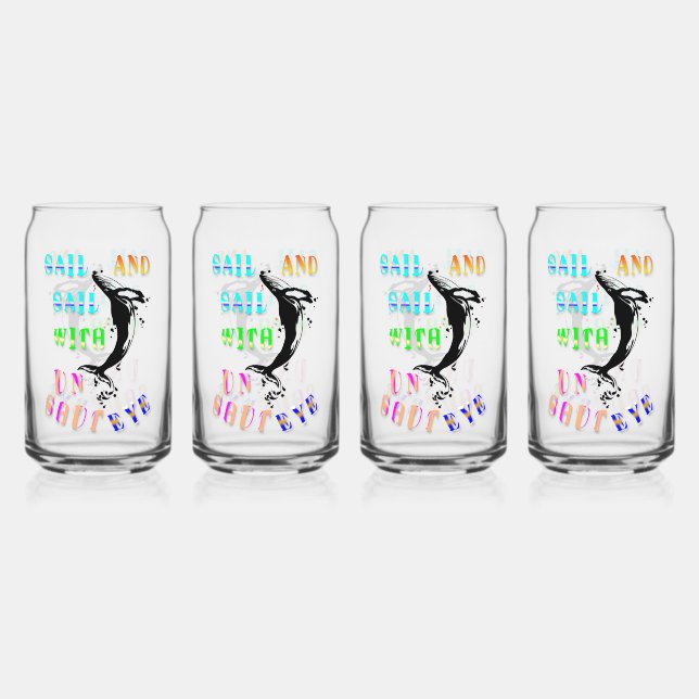 Sail And Sail With Unshut Eye Can Glass (Front)
