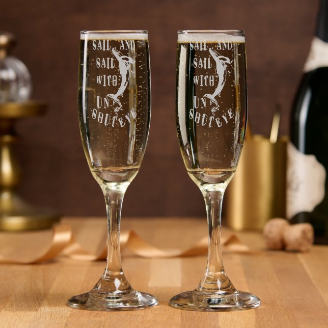 Sail And Sail With Unshut Eye Champagne Flute (Party)