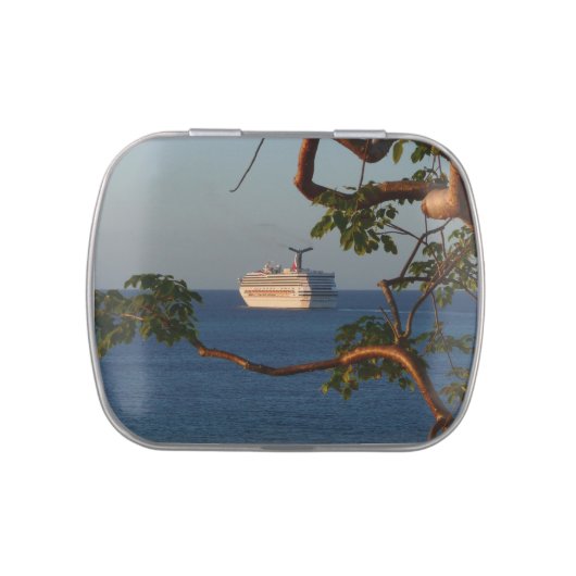 Sail Away at Sunset I Cruise Vacation Candy Tin (Top)