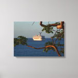 Sail Away at Sunset I Cruise Vacation Canvas Print