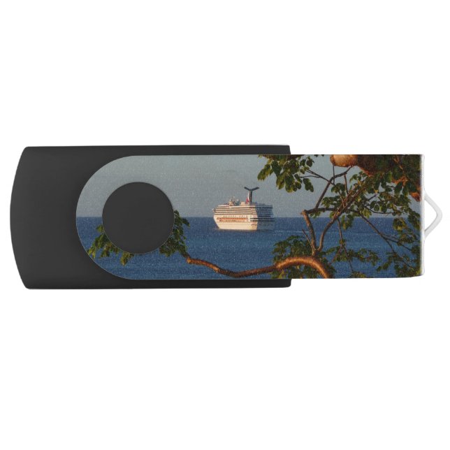 Sail Away at Sunset I Cruise Vacation Flash Drive (Front)