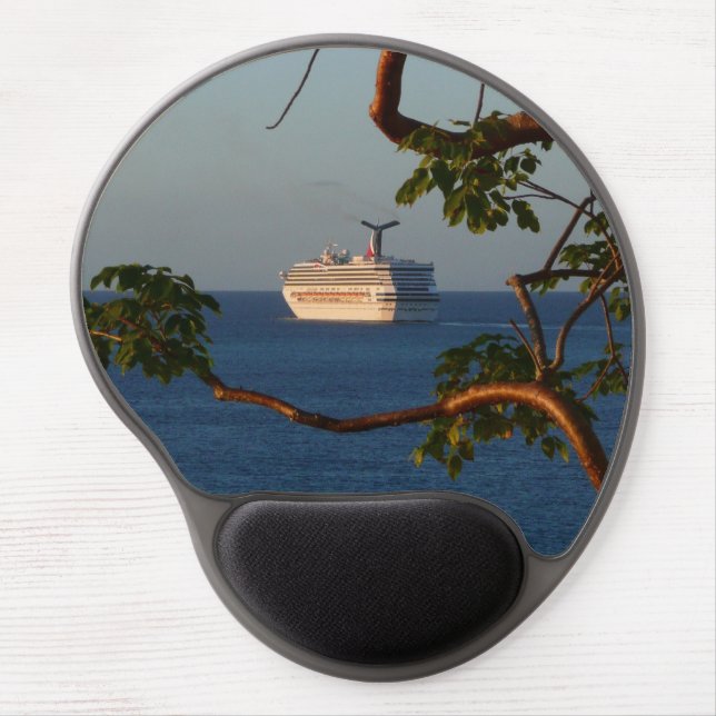 Sail Away at Sunset I Cruise Vacation Gel Mouse Pad (Front)