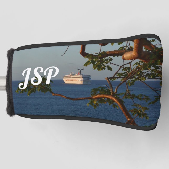 Sail Away at Sunset I Cruise Vacation Golf Head Cover (Front)