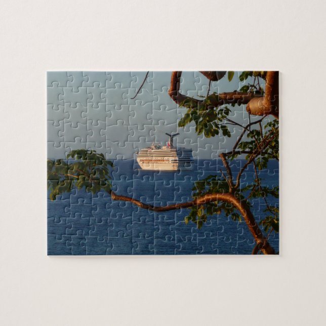 Sail Away at Sunset I Cruise Vacation Jigsaw Puzzle (Horizontal)