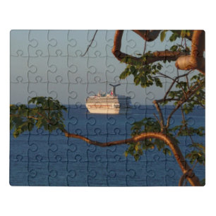 Sail Away at Sunset I Cruise Vacation Jigsaw Puzzle