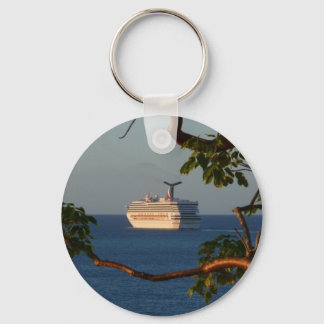 Sail Away at Sunset I Cruise Vacation Keychain