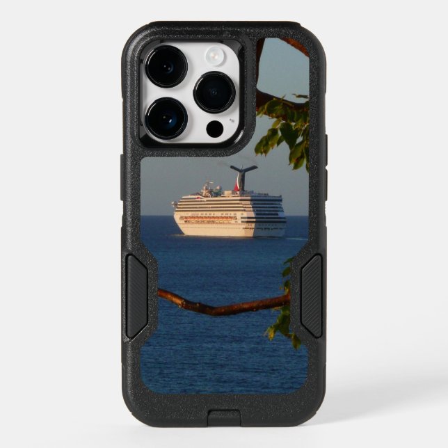 Sail Away at Sunset I Cruise Vacation Otterbox iPhone Case (Back)