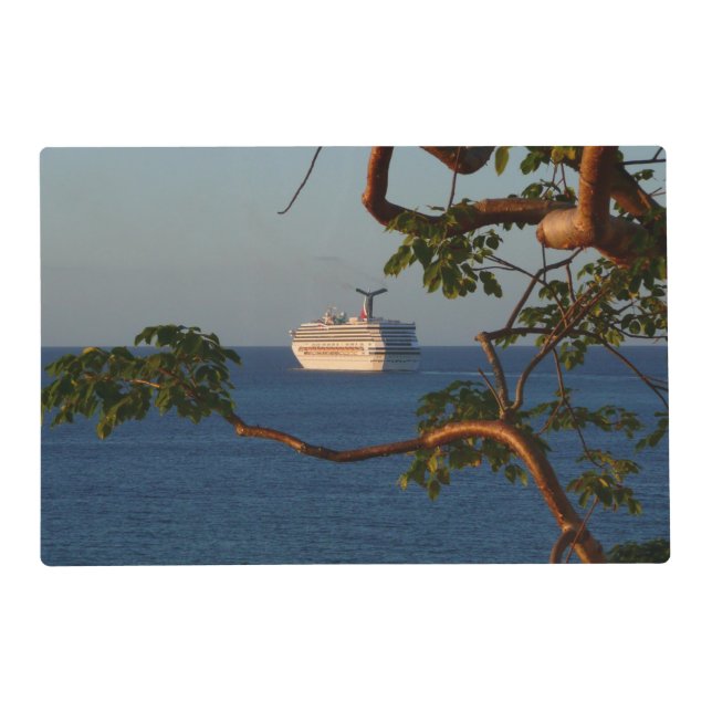Sail Away at Sunset I Cruise Vacation Placemat (Front)
