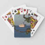 Sail Away at Sunset I Cruise Vacation Poker Cards