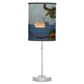 Sail Away at Sunset I Cruise Vacation Table Lamp (Front)