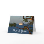 Sail Away at Sunset I Cruise Vacation Thank You Card