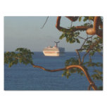 Sail Away at Sunset I Cruise Vacation Tissue Paper