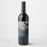 Sail Away at Sunset I Cruise Vacation Wine Label
