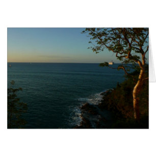 Sail Away at Sunset II Tropical Seascape Cards
