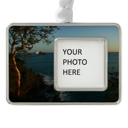 Sail Away at Sunset II Tropical Seascape Christmas Ornament