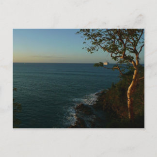 Sail Away at Sunset II Tropical Seascape Postcard