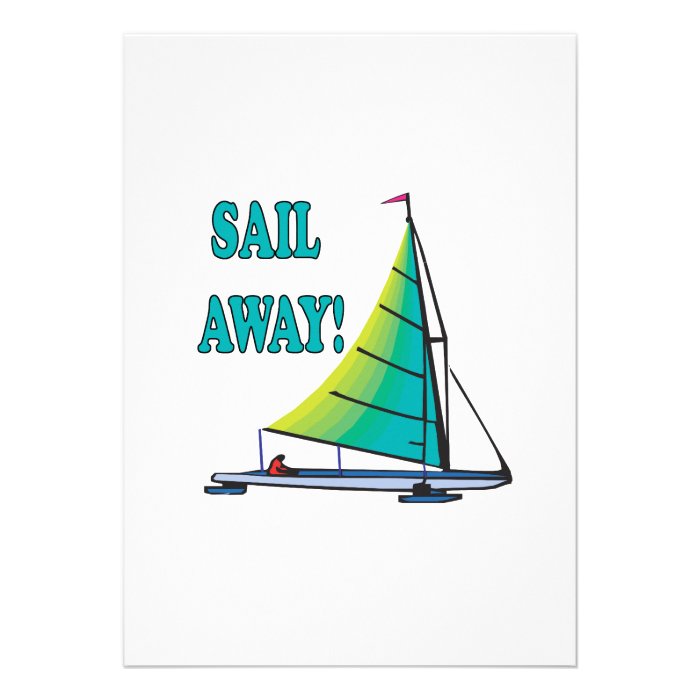 Sail Away Custom Invite