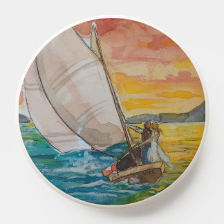 Sail Away Foil Invitation PopSocket