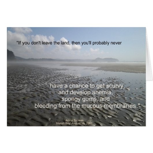 Sail Away From the Safe Harbor Cards (Front Horizontal)