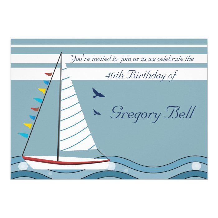 Sail Away Invitation