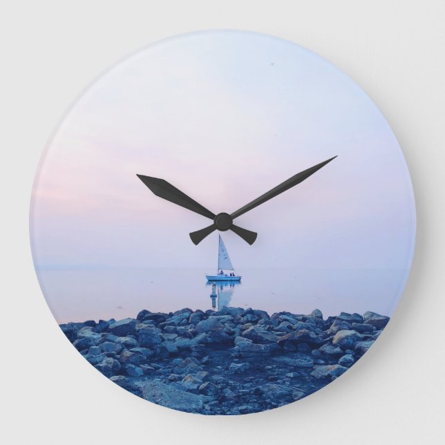 Sail Away  Large Clock (Front)
